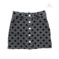 Stella McCarney Kids Dresses>Stella Mccartney Kids Girl Flock Dot Denim Skirt * Final Sale