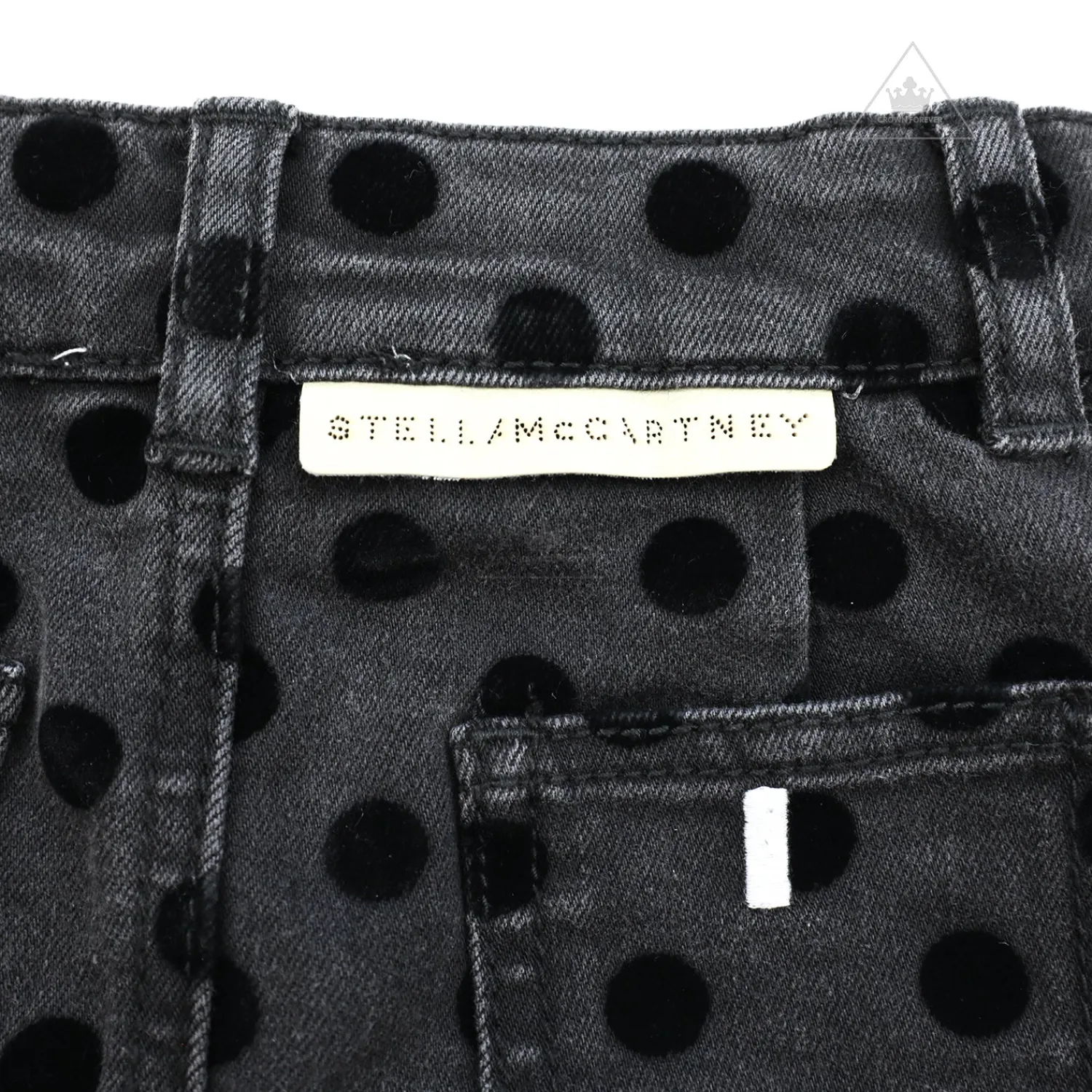 Stella McCarney Kids Dresses>Stella Mccartney Kids Girl Flock Dot Denim Skirt * Final Sale