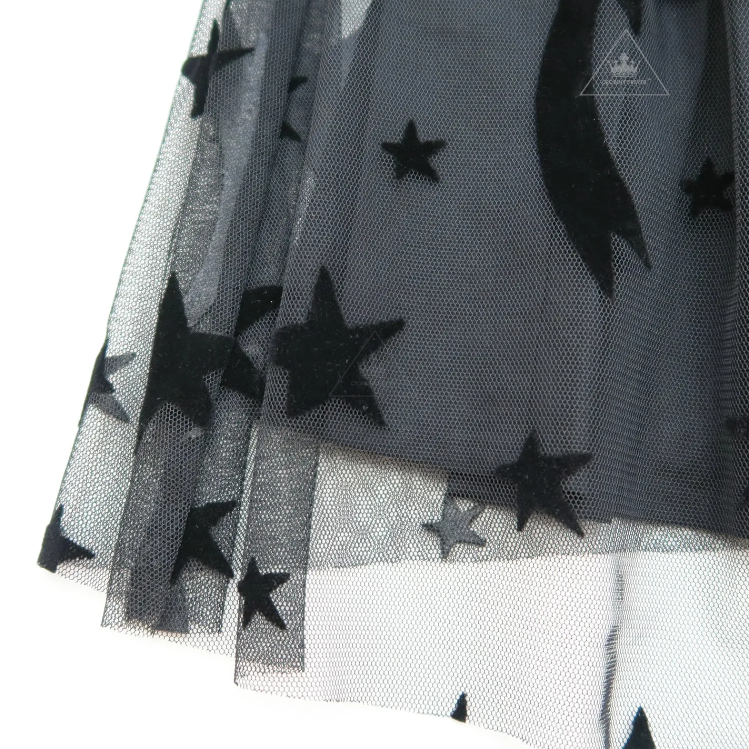 Stella McCarney Kids Overalls & Jumpsuits>Stella Mccartney Kids Girl Long Sleeve Flock Stars Tulle Dress Black