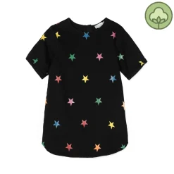 Stella McCarney Kids Overalls & Jumpsuits>Stella Mccartney Kids Girl Glitter Stars Denim Dress