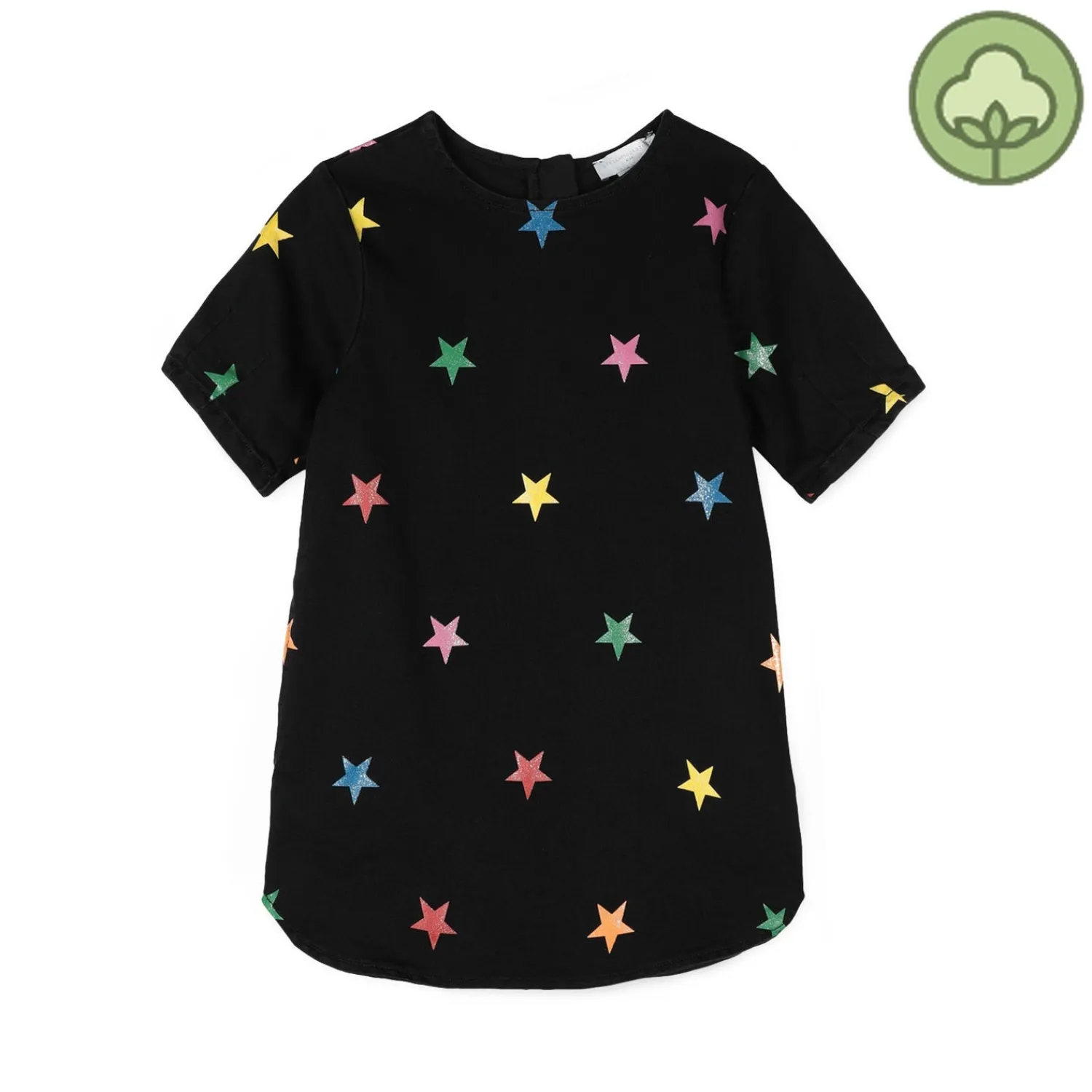 Stella McCarney Kids Overalls & Jumpsuits>Stella Mccartney Kids Girl Glitter Stars Denim Dress