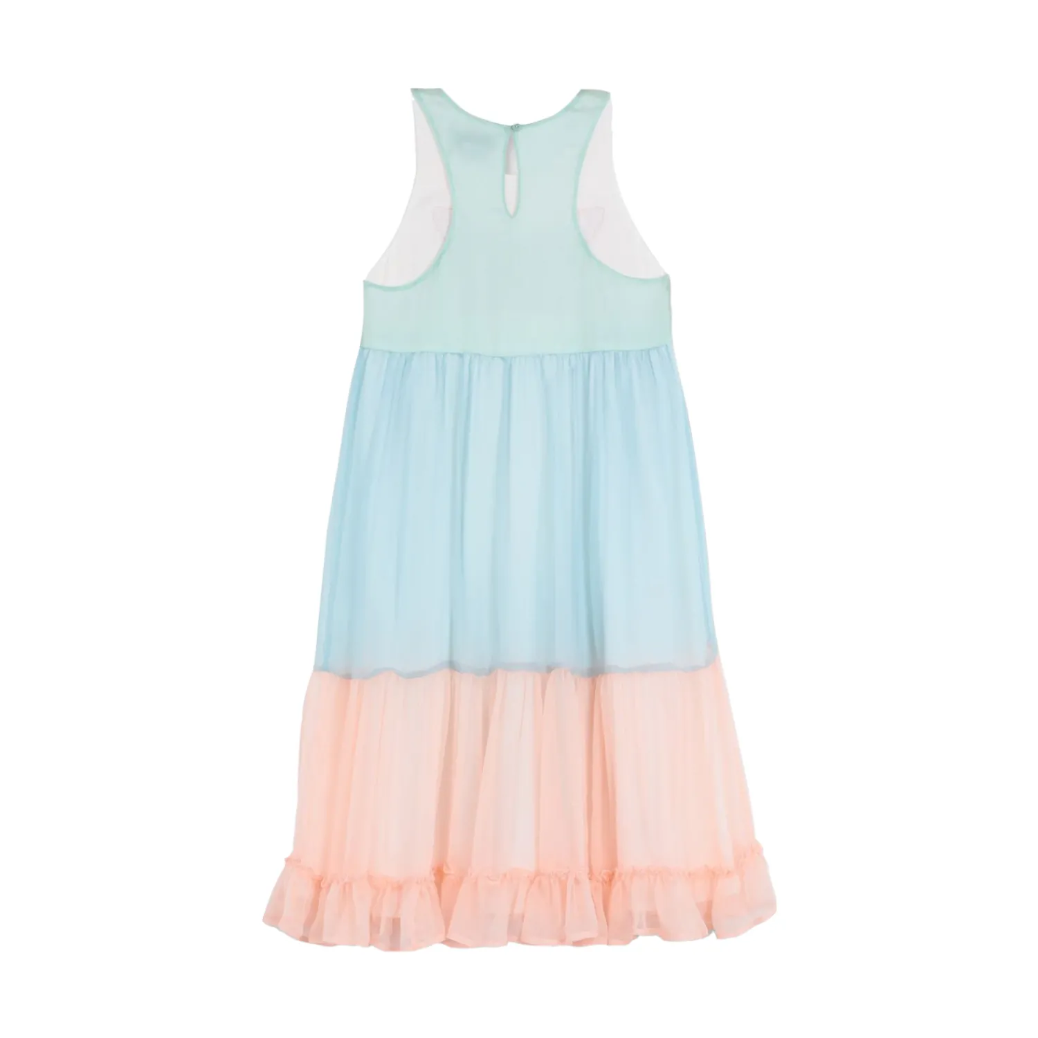 Stella McCarney Kids Overalls & Jumpsuits>Stella Mccartney Kids Girl Butterfly Georgette Silk Dress