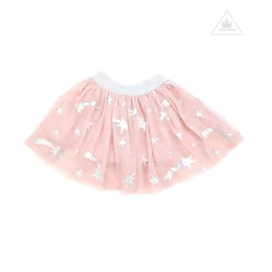 Stella McCarney Kids Dresses>Stella Mccartney Kids Girl Foll Stars Tulle Skirt Pink