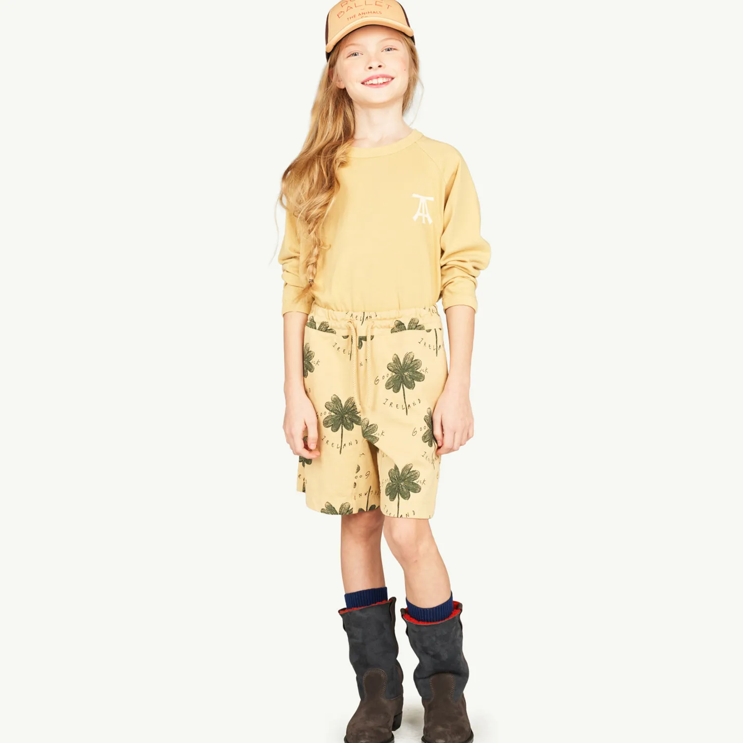 The Animals Observatory Blouses> Brown Anteater Long Sleeve T-Shirt