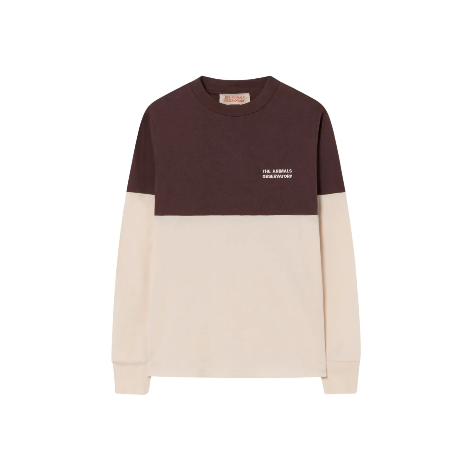The Animals Observatory Blouses> Bicolor Dog T Shirt Brown/Beige
