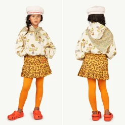 The Animals Observatory Dresses> Bird Kids Skirt Yellow Leopard