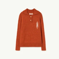 The Animals Observatory Face Masks> Deep Orange Raven Sweater