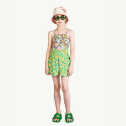 The Animals Observatory Face Masks> Deep Brown Flowers Trout Swimsuit