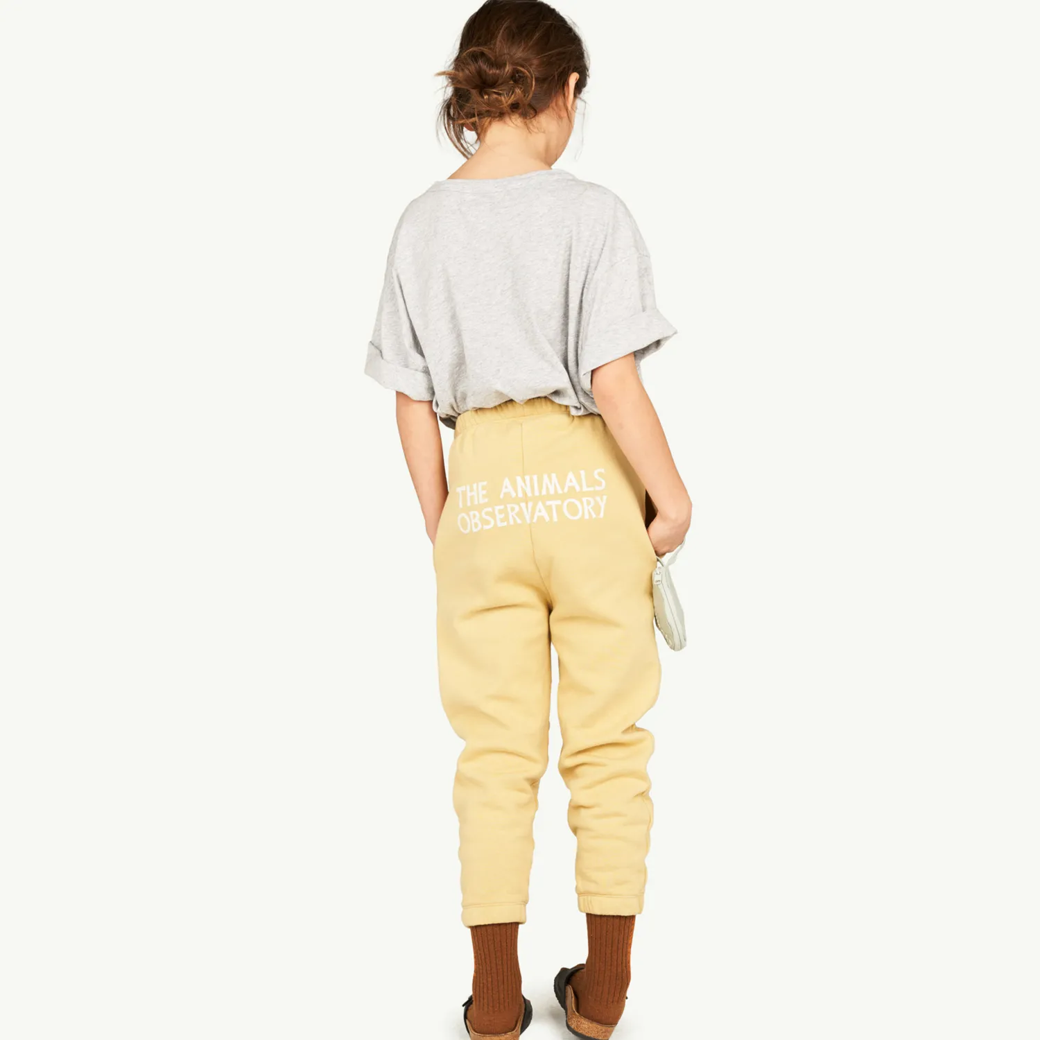 The Animals Observatory Long Sleeve T Shirts> Gray Rooster Dolphin Oversize T-Shirt