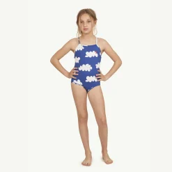 The Animals Observatory Face Masks> Girls Trout Logo Swimsuit (Upf50+)