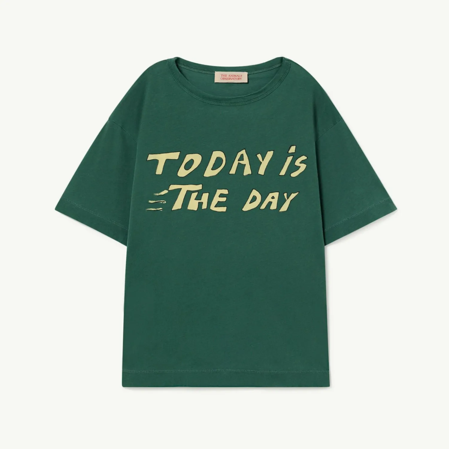 The Animals Observatory Long Sleeve T Shirts> Green Rooster Oversize T-Shirt