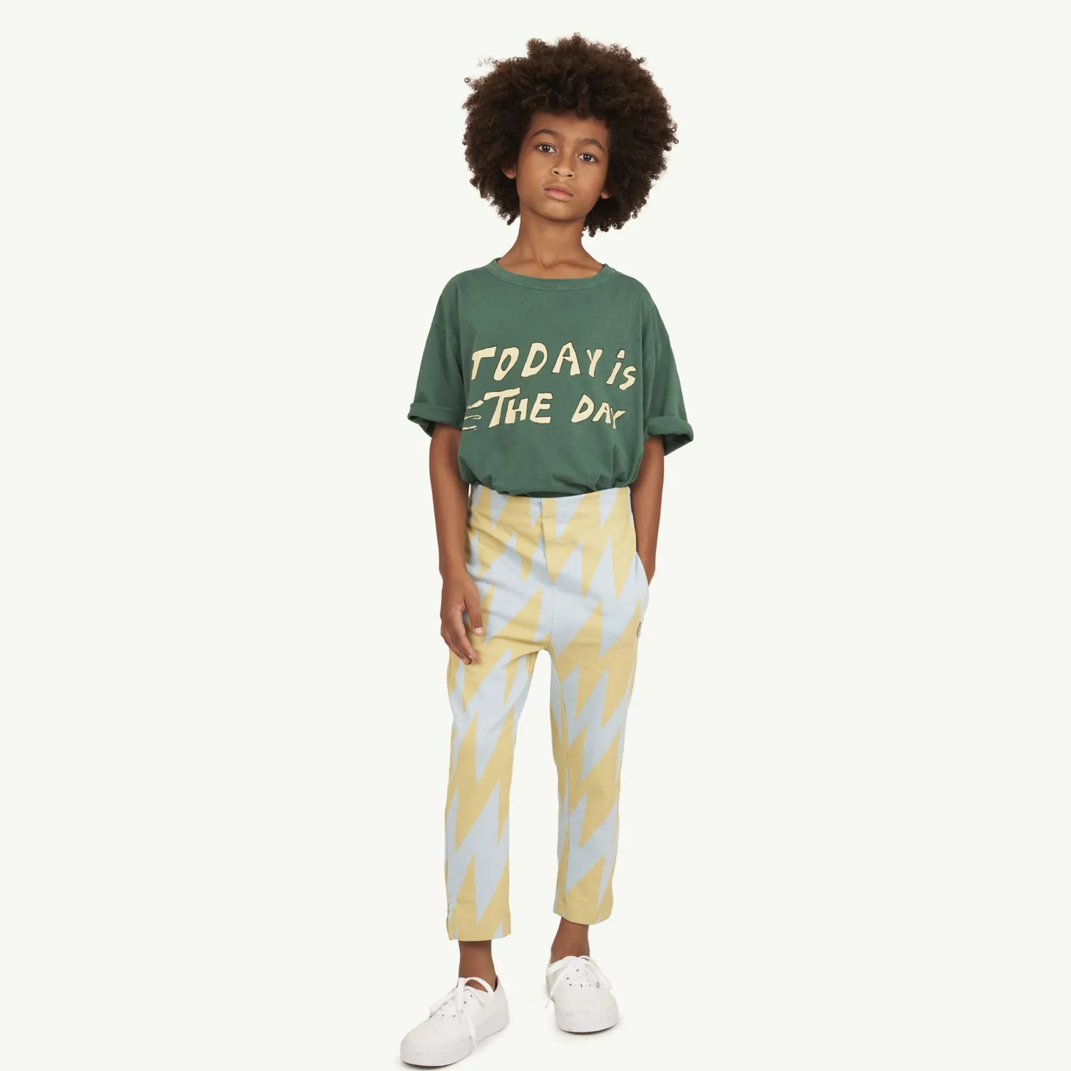 The Animals Observatory Long Sleeve T Shirts> Green Rooster Oversize T-Shirt