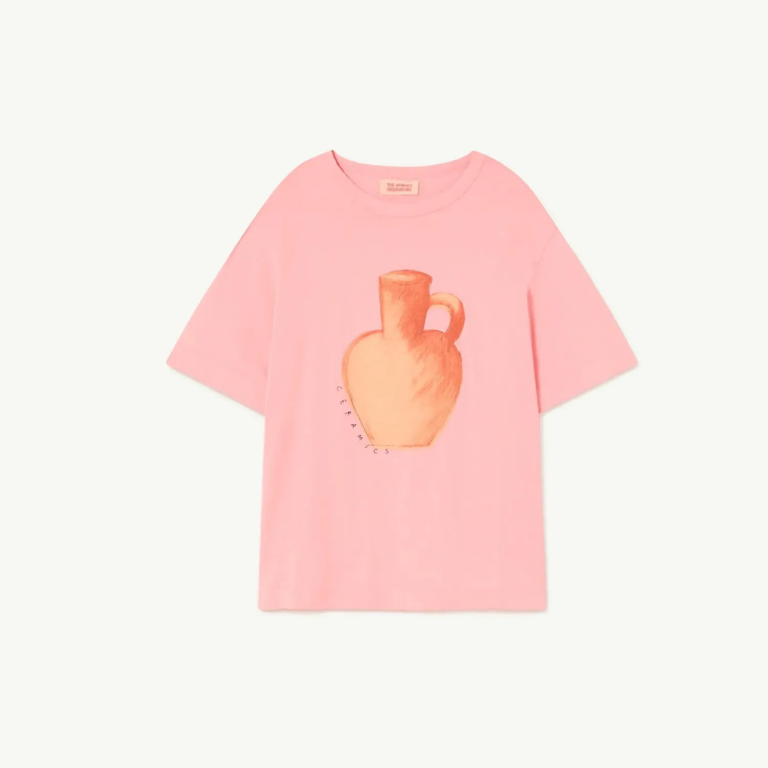 The Animals Observatory Long Sleeve T Shirts> Pink Rooster Oversize T-Shirt