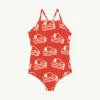 The Animals Observatory Face Masks> Red The Animals Trout Swimsuit