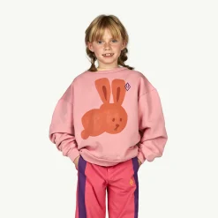 The Animals Observatory Hoodies> Sweatshirt In Pink Rabbit
