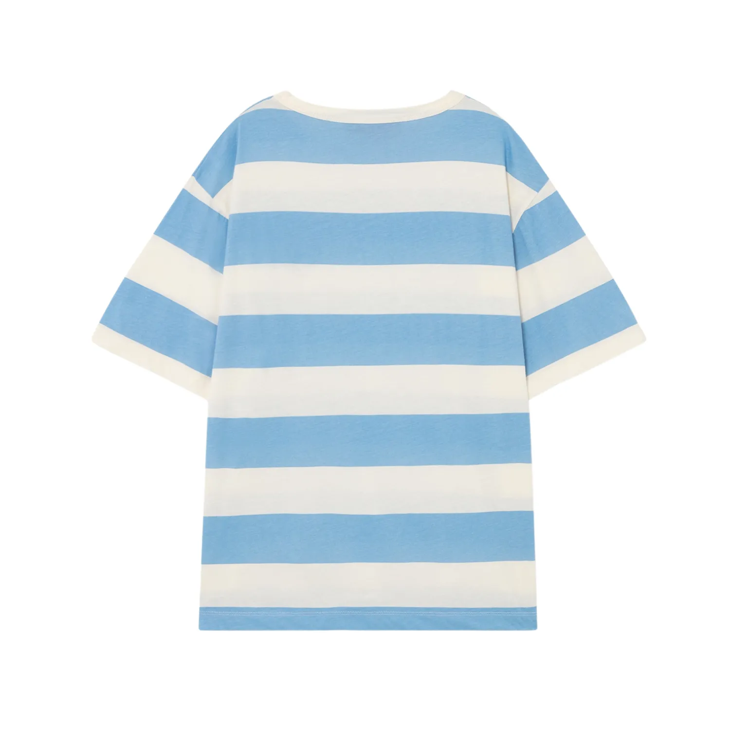 The Animals Observatory Long Sleeve T Shirts> White Stripes Rooster Oversize T-Shirt