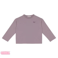 The New Society Blouses> Long Sleeve Tee Fog