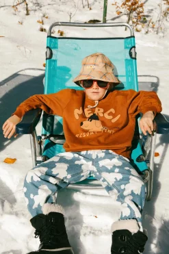 Tiny cottons Sweatshirts> Merci Sweatshirt Brown