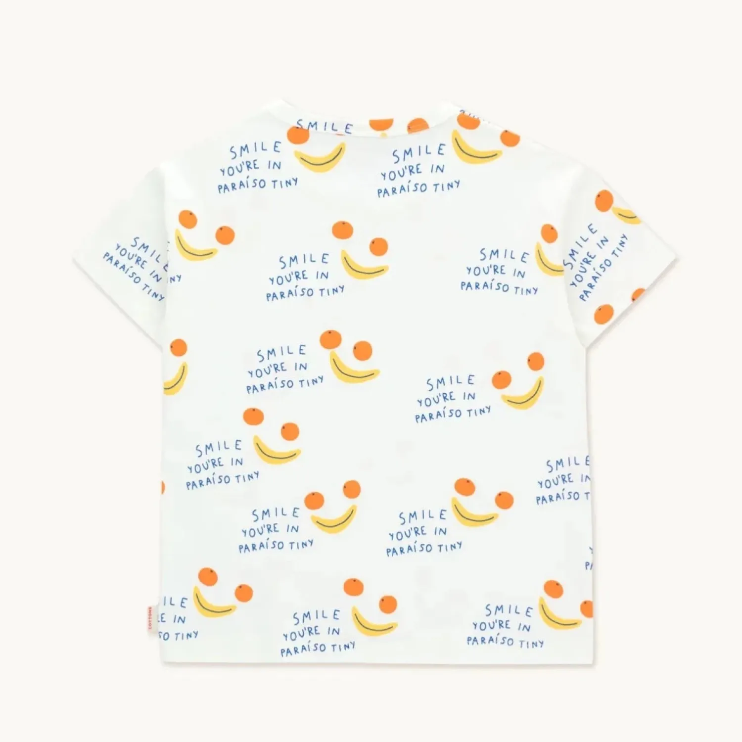 Tiny cottons Long Sleeve T Shirts> Smile Tee Off-White