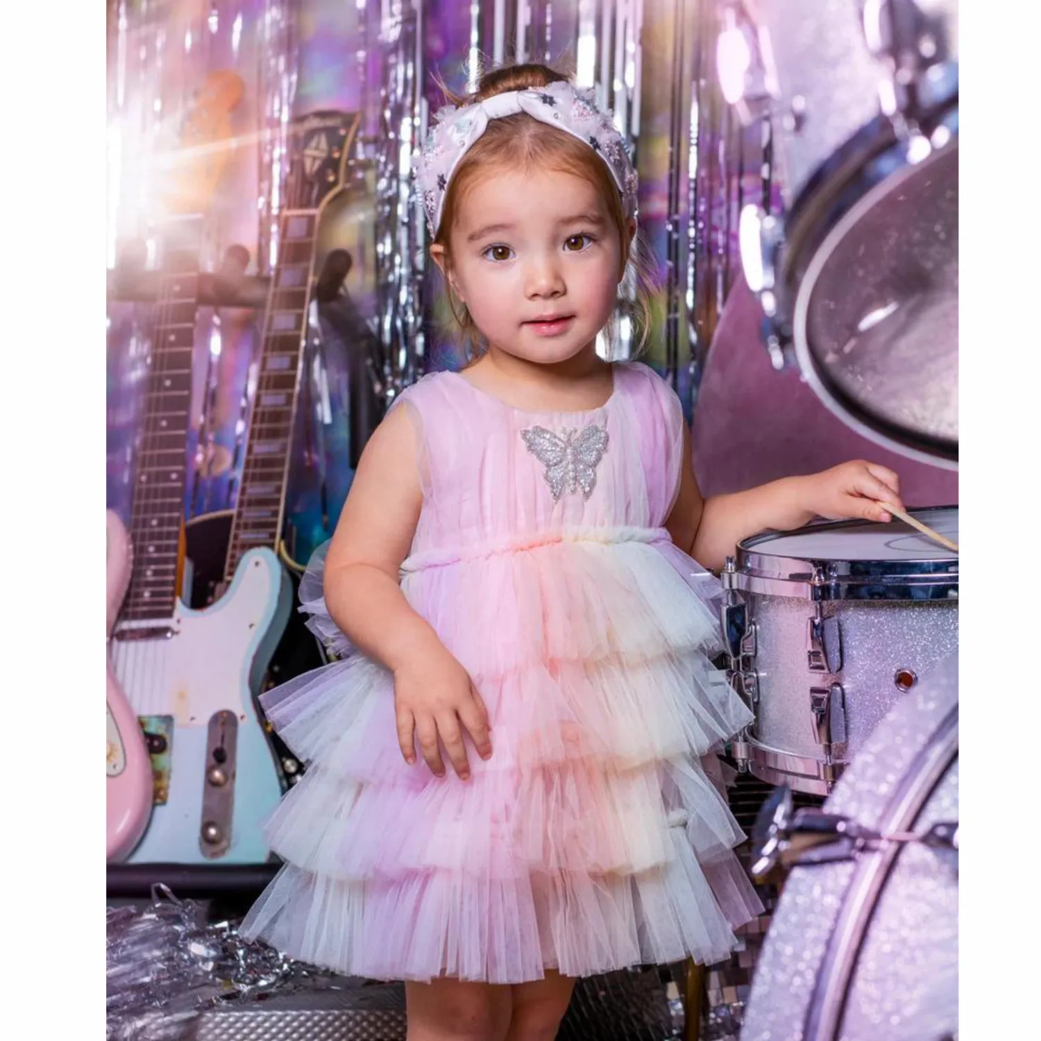 Tutu Du Monde Dresses> Pretty In Punk Bebe Musical Butterfly Tulle Dress