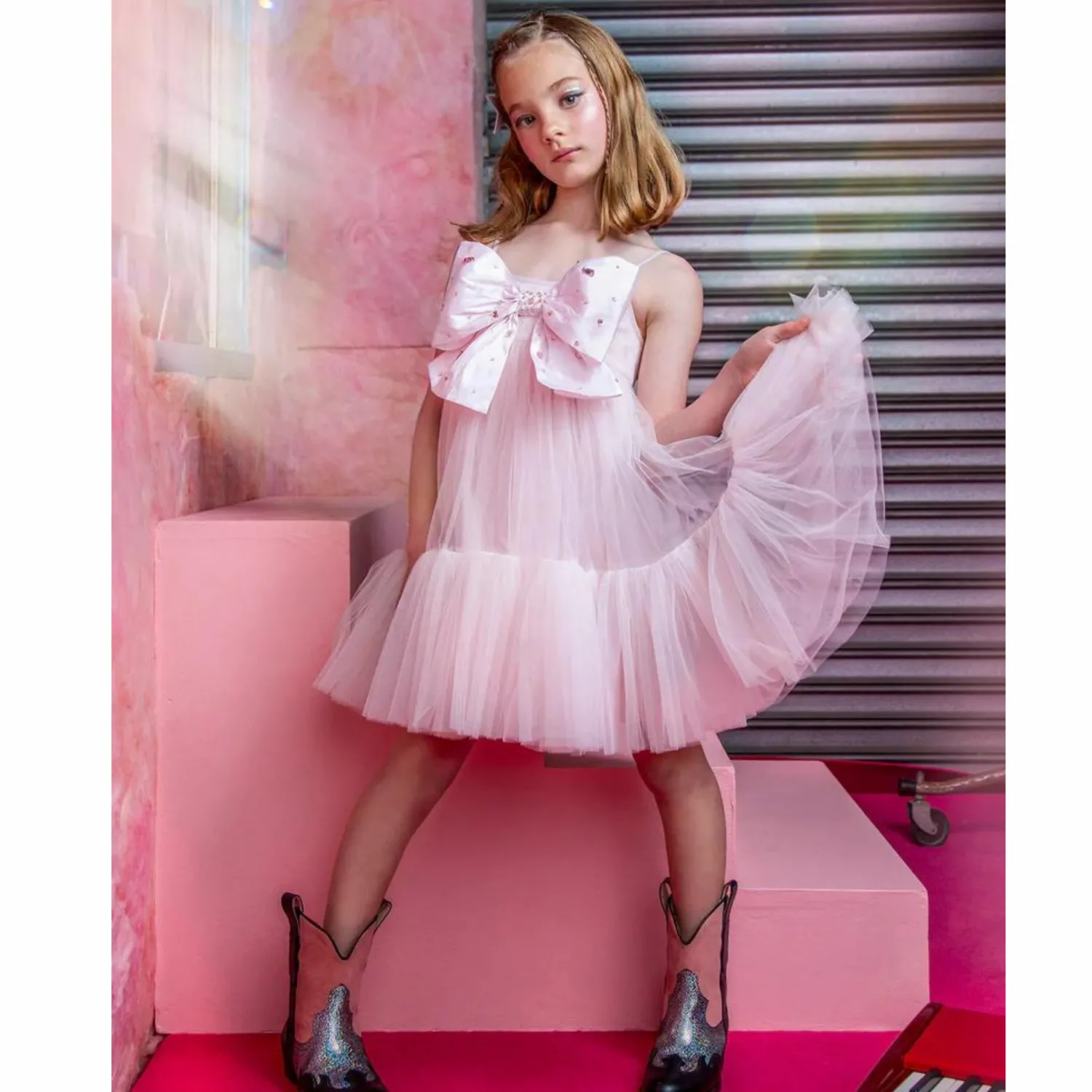Tutu Du Monde Overalls & Jumpsuits> Pretty In Punk Simply Pink Tulle Dress
