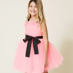 TWINSET Overalls & Jumpsuits> Girl Pleated Tulle Dress