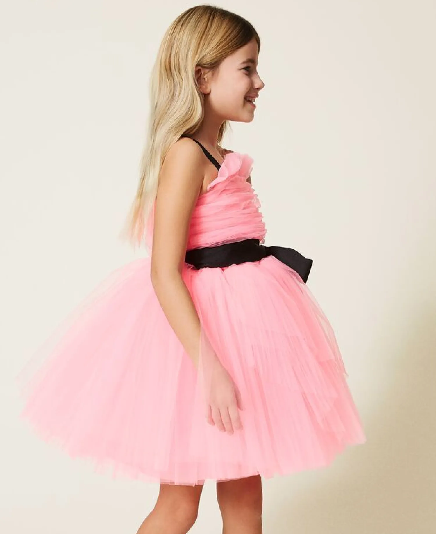 TWINSET Overalls & Jumpsuits> Girl Pleated Tulle Dress