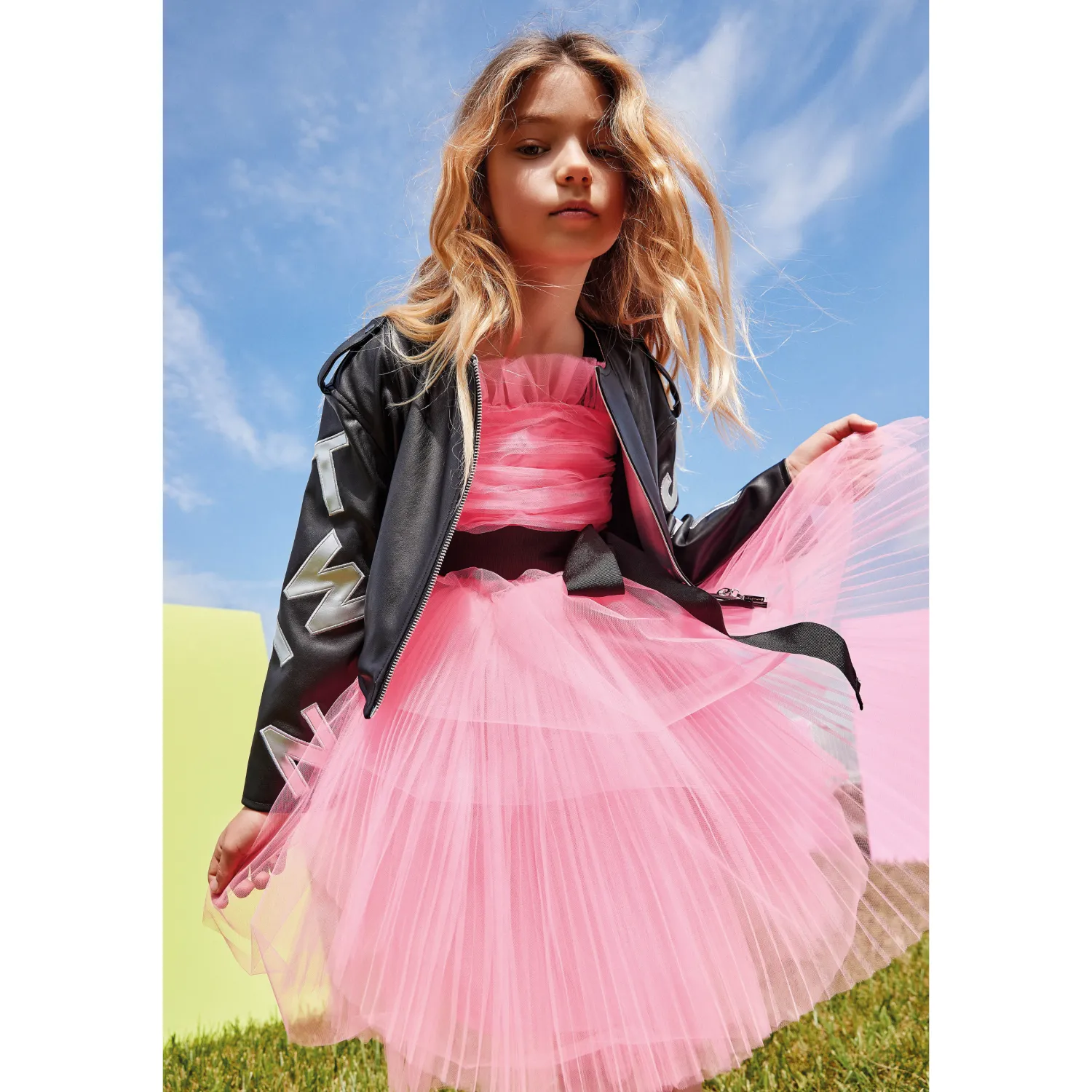 TWINSET Overalls & Jumpsuits> Girl Pleated Tulle Dress