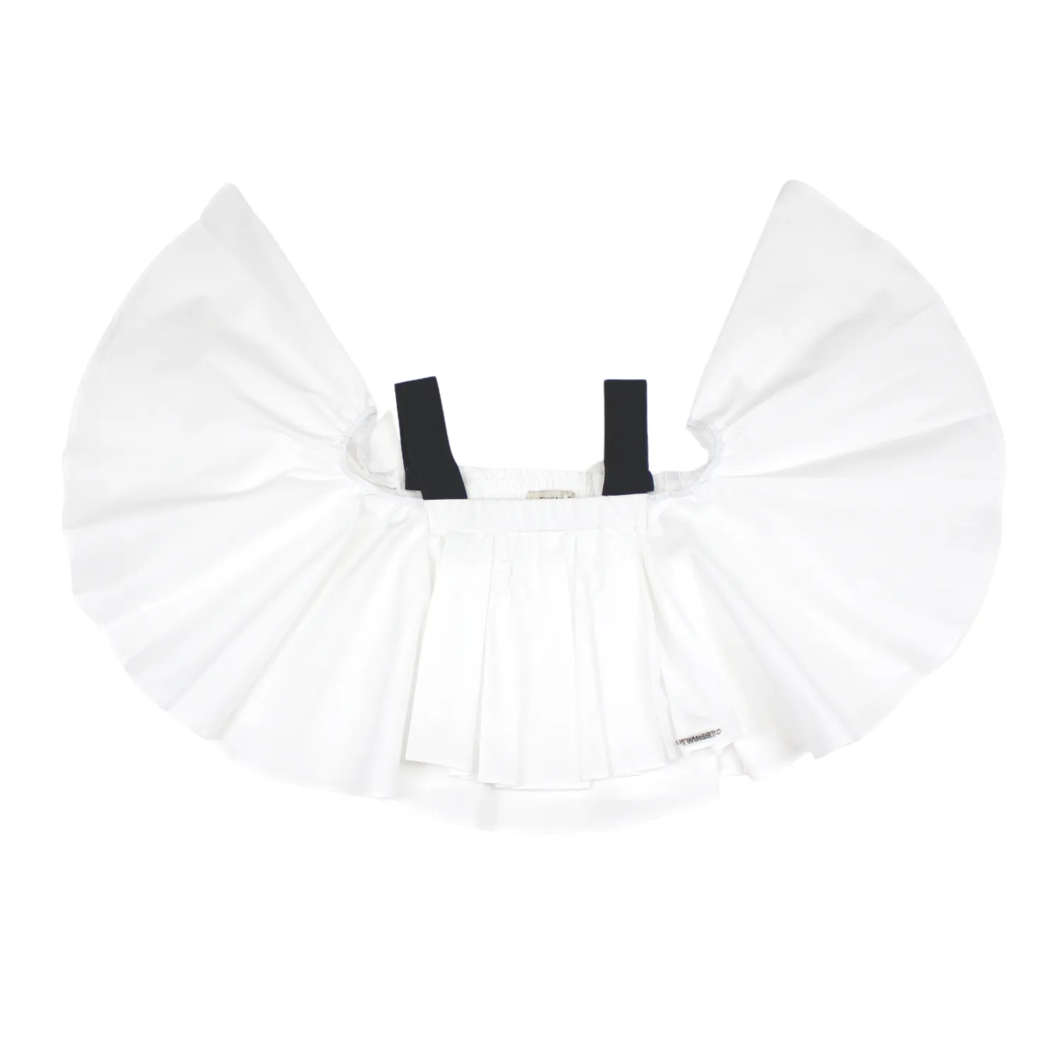 TWINSET Skirts> Girl Poplin Blouse With Gros-Grain Shoulder Straps