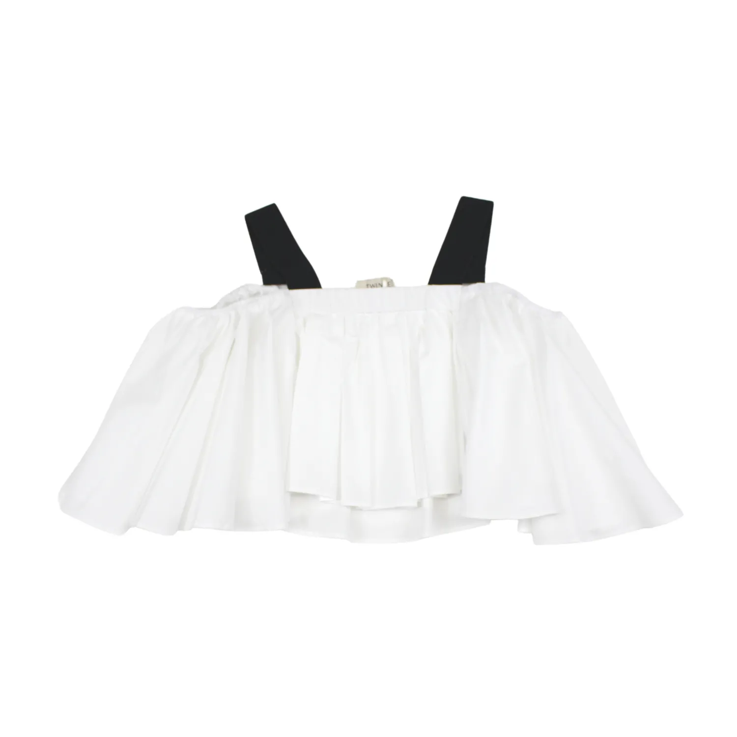 TWINSET Skirts> Girl Poplin Blouse With Gros-Grain Shoulder Straps