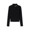 TWINSET Face Masks> Turtleneck Jumper With Embroidered Logo