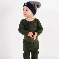 Wolf and Rita Onesies> Baby Bodysuit Artur Beast Green