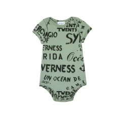 Wolf and Rita Onesies> Baby Diogo S.Green Bodysuit