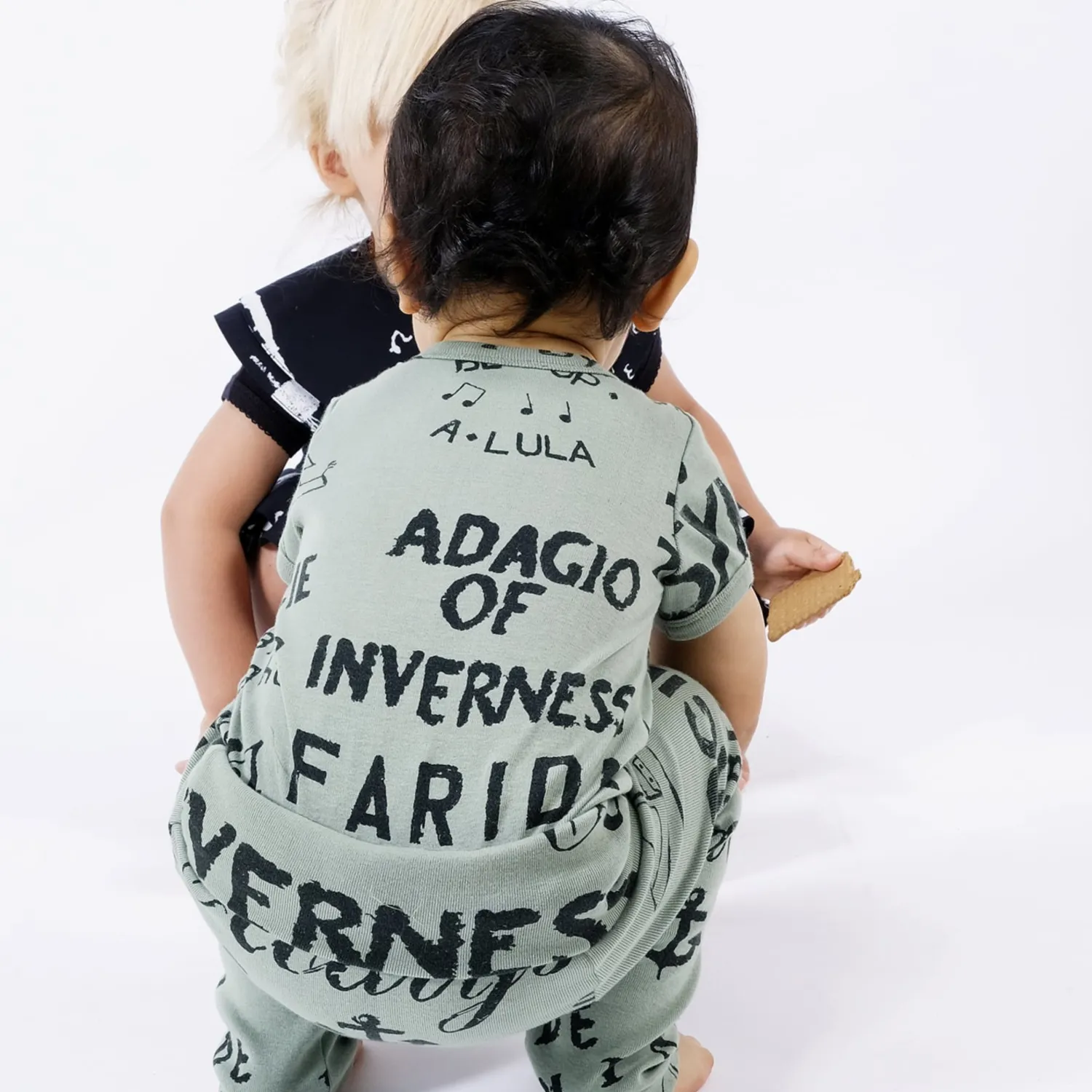 Wolf and Rita Onesies> Baby Diogo S.Green Bodysuit