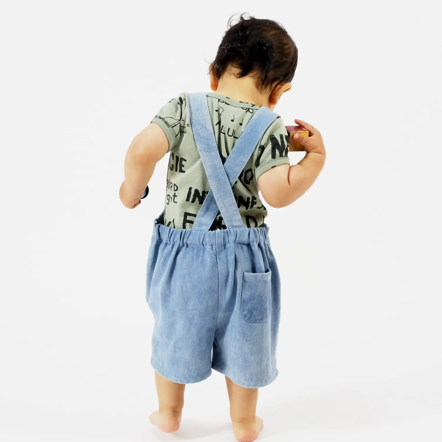 Wolf and Rita Overalls> Baby Guilherme Anyway Wowen Jumpsuit
