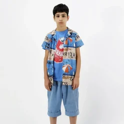 Wolf and Rita Shirts> Bruno Parasol Woven Boy Shirt