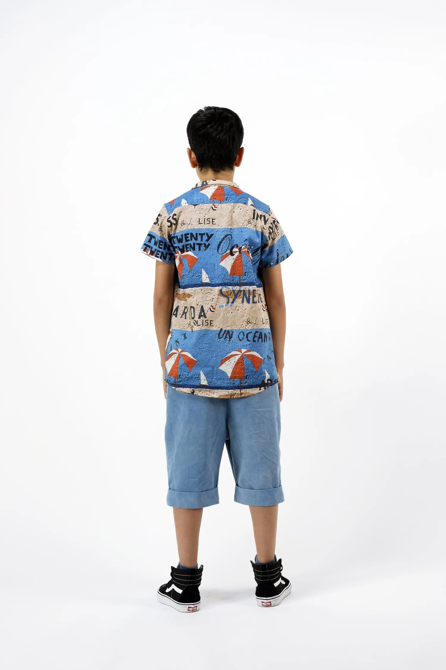 Wolf and Rita Shirts> Bruno Parasol Woven Boy Shirt