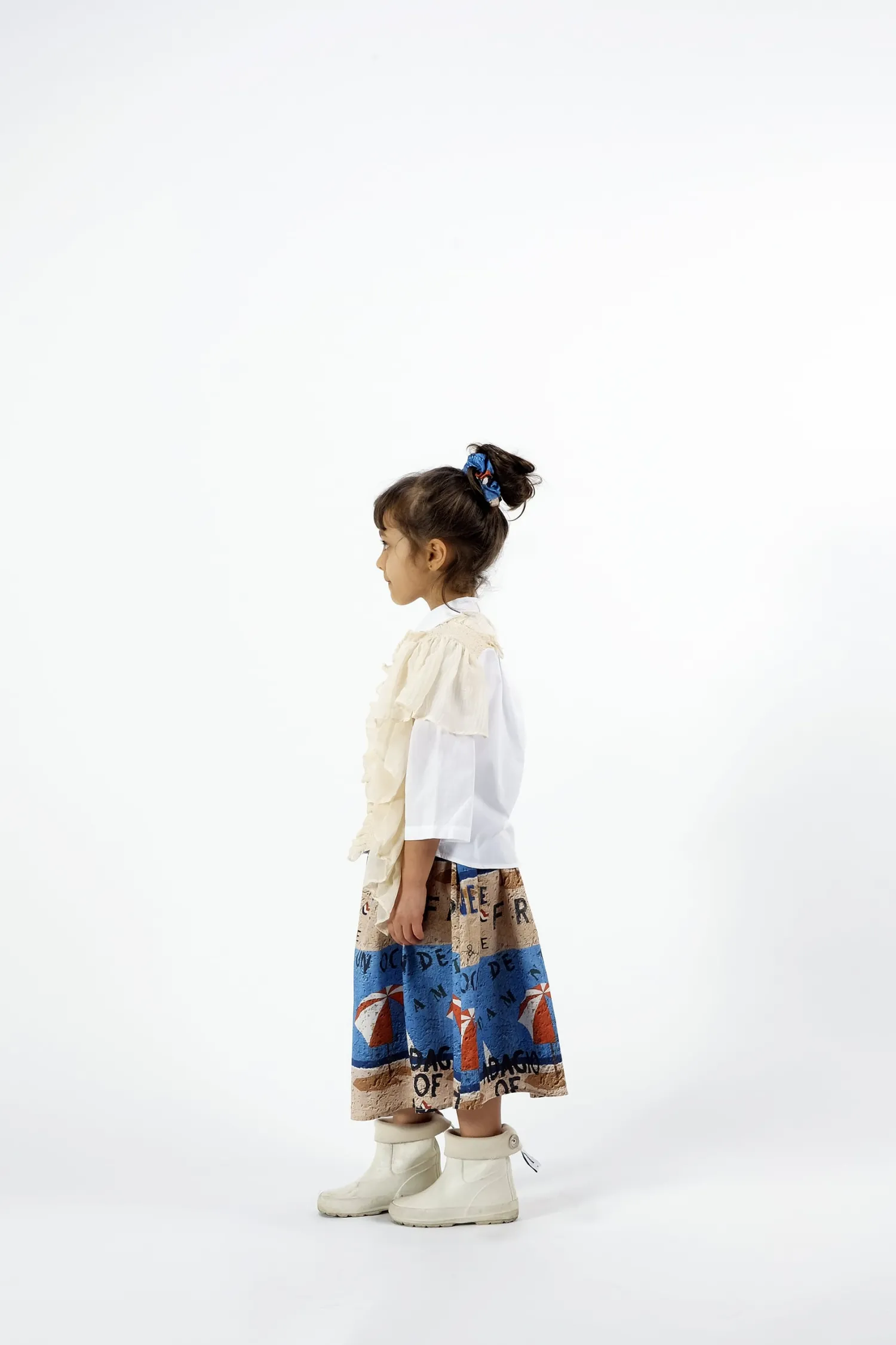 Wolf and Rita Skirts> Carol White Woven Blouse