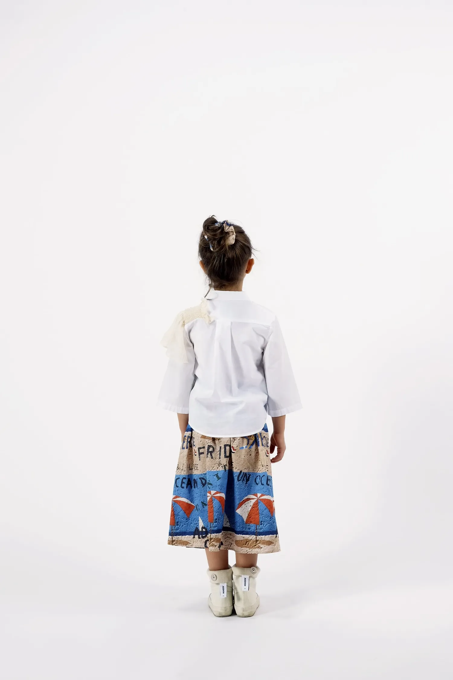 Wolf and Rita Skirts> Carol White Woven Blouse