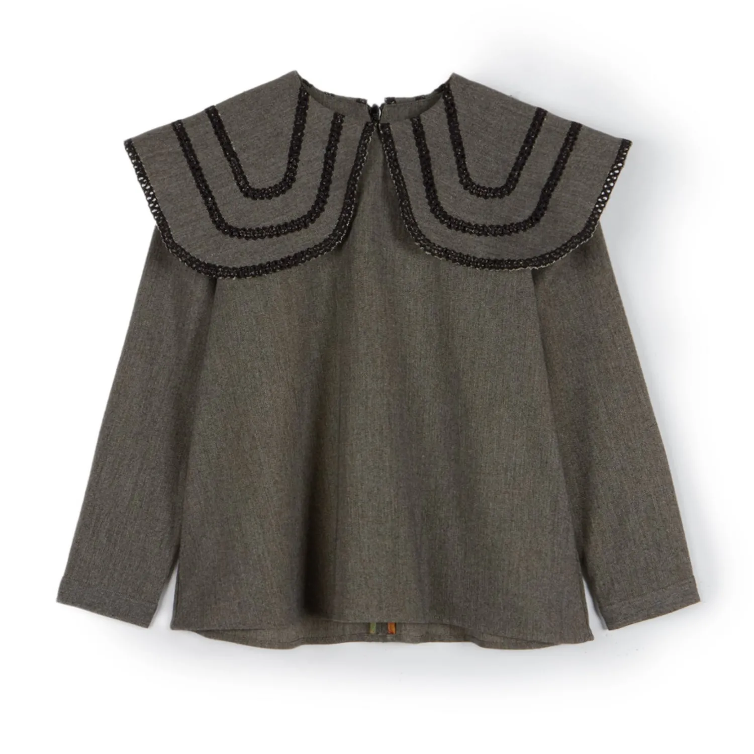 Wolf and Rita Skirts> Ermelinda Slate Blouse