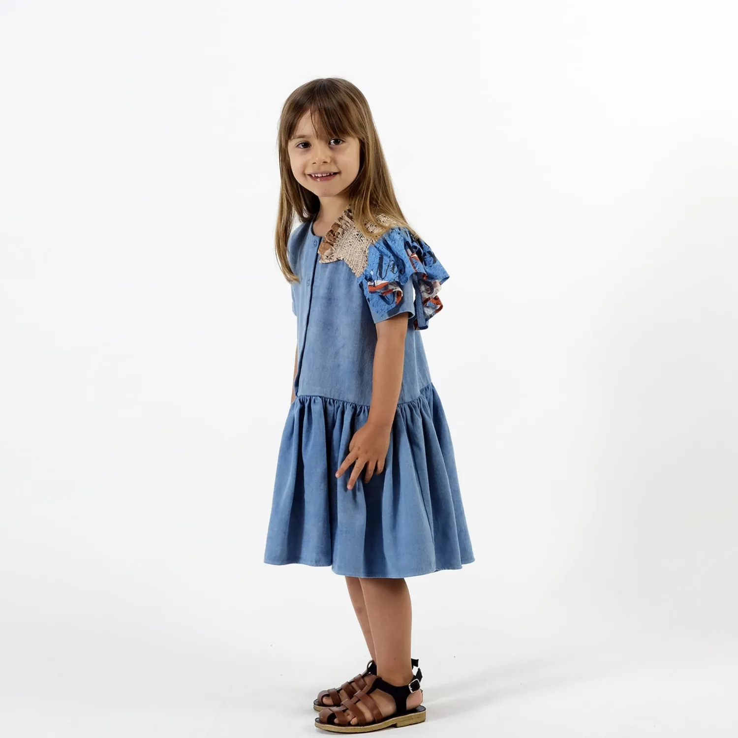 Wolf and Rita Overalls & Jumpsuits> Graca Denim Woven Dress