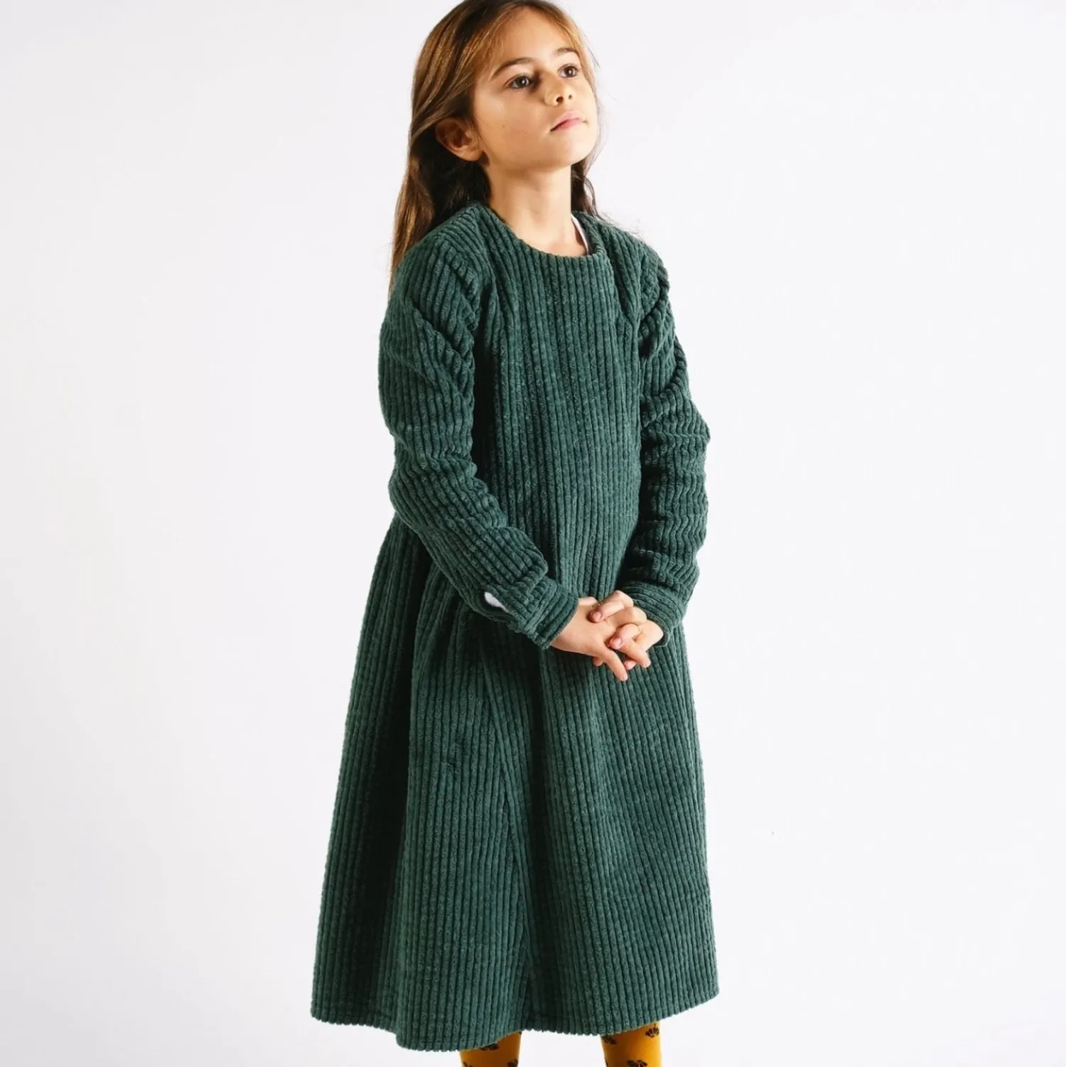 Wolf and Rita Overalls & Jumpsuits> Heliana Corduroy Green Dress