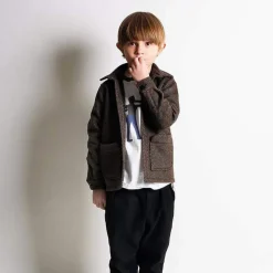 Wolf and Rita Coats> Kids Coat Jaime Herringbone