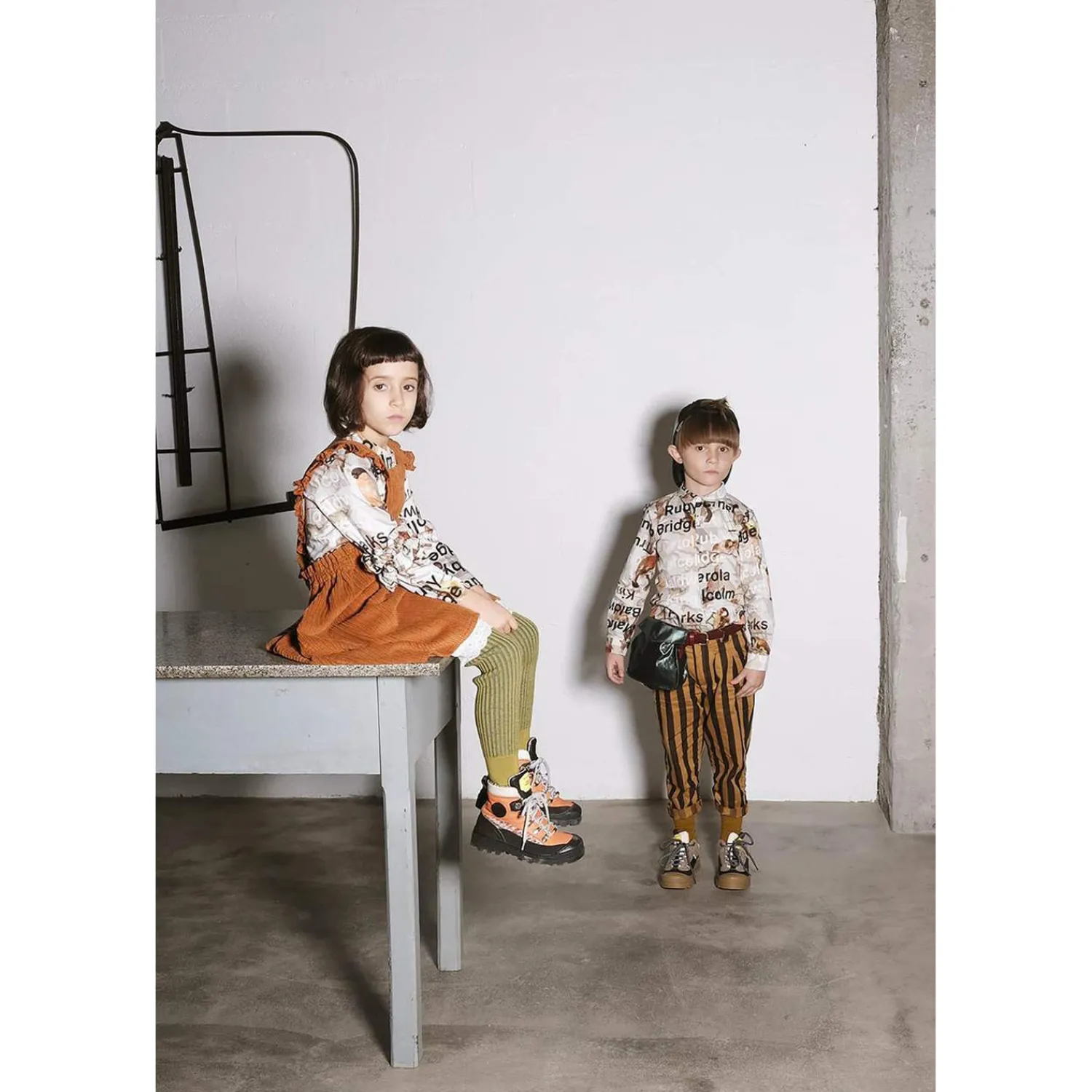 Wolf and Rita Overalls & Jumpsuits> Kids Dress Carmen Corduroy Orange