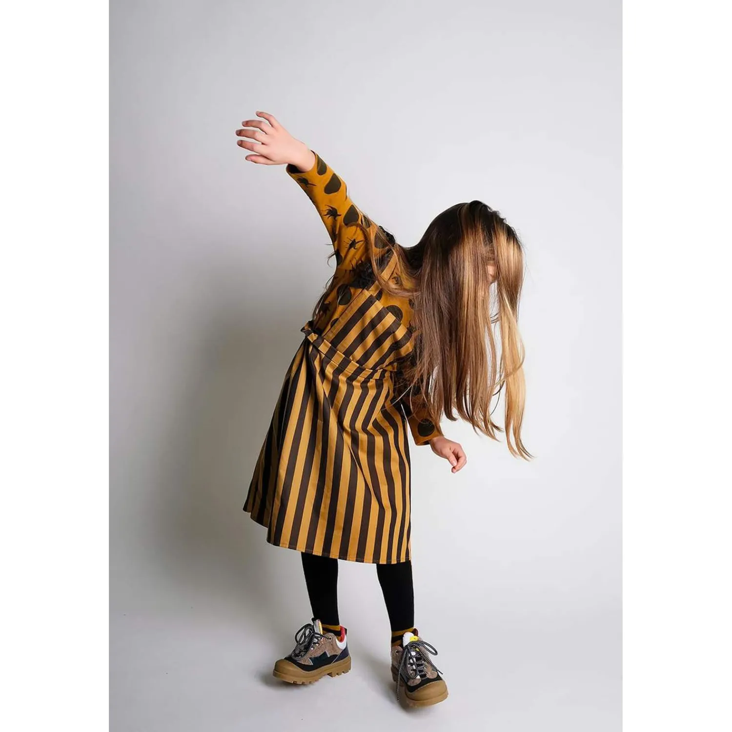 Wolf and Rita Overalls & Jumpsuits> Kids Dress Carmen Honey Stripes
