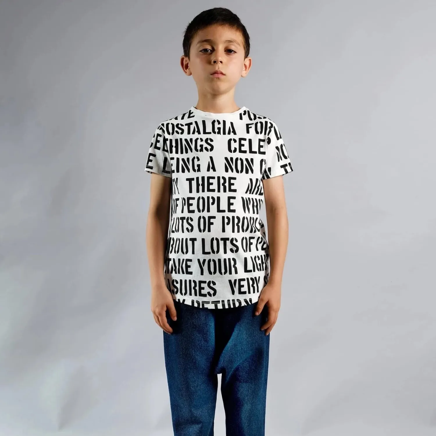 Wolf and Rita Long Sleeve T Shirts> Sebastiao Alphabet Soup T Shirt
