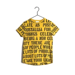 Wolf and Rita T Shirts> Sebastiao Yellow Alphabet Soup T Shirt