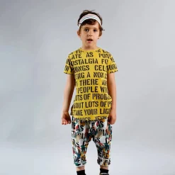 Wolf and Rita T Shirts> Sebastiao Yellow Alphabet Soup T Shirt