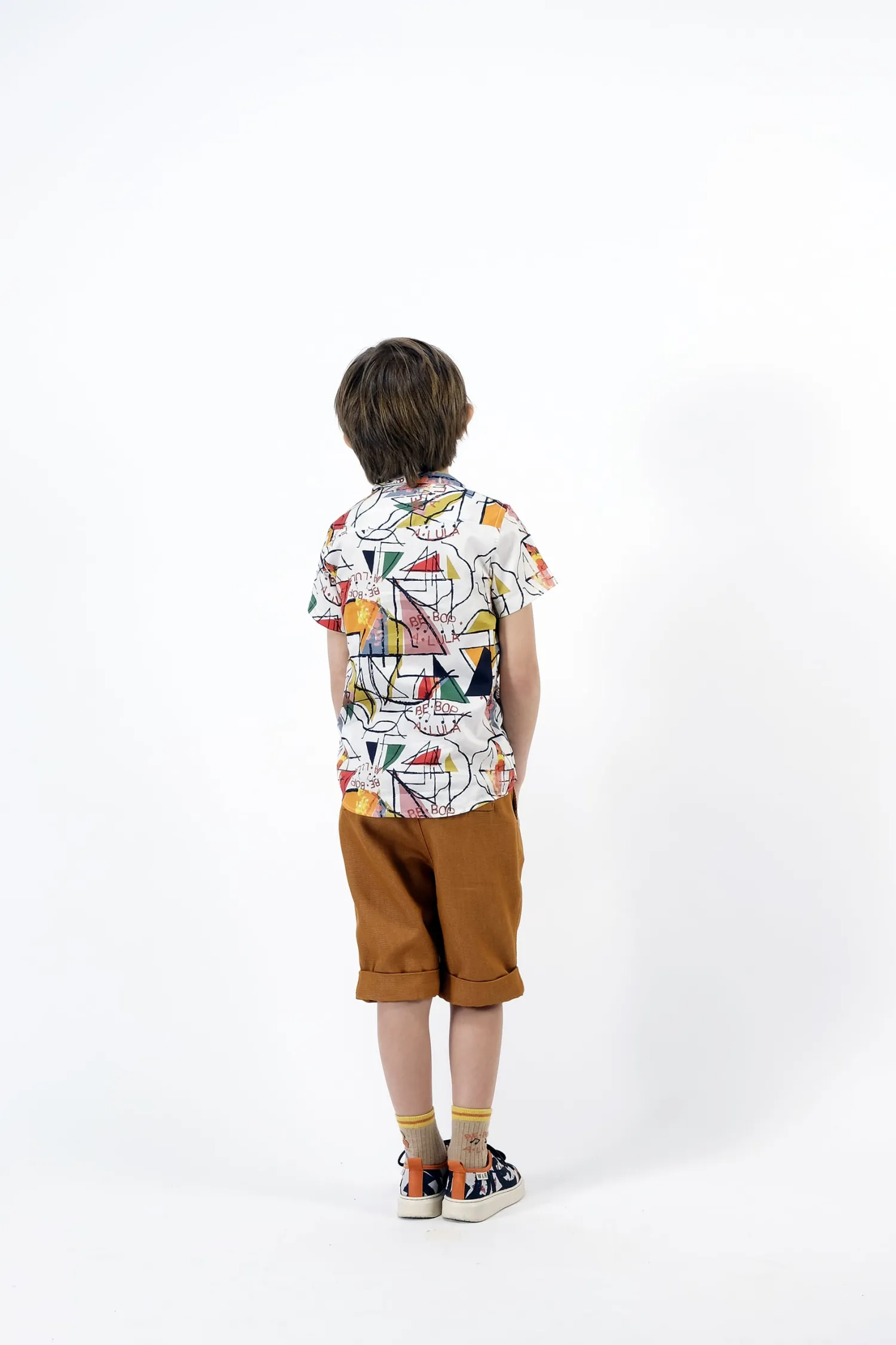 Wolf and Rita Shirts> Tadeu Ocre Woven Boy Short