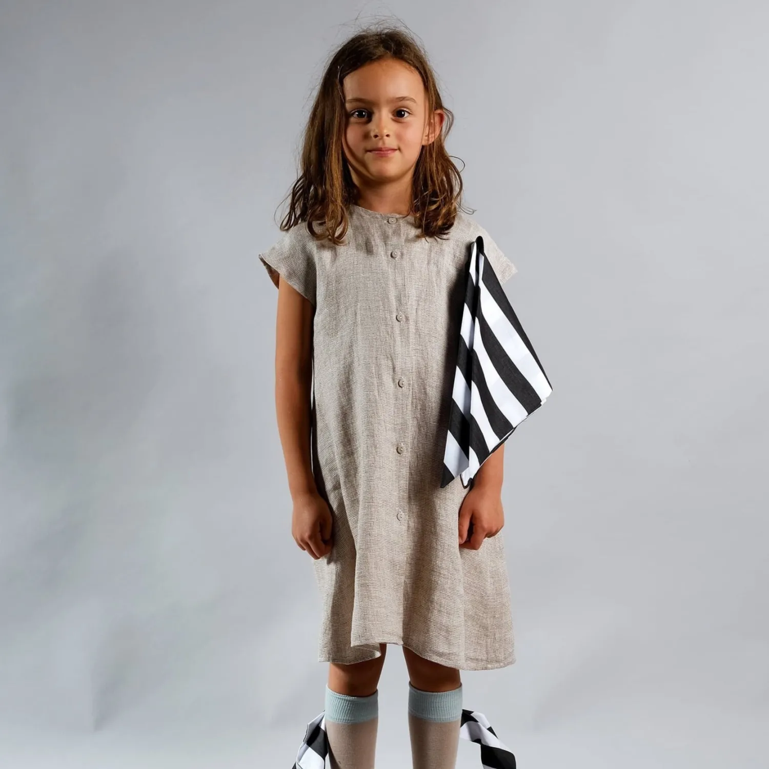 Wolf and Rita Overalls & Jumpsuits> Teresa Bege Linen Dress